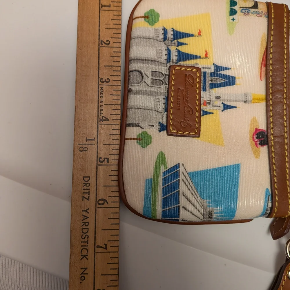 Disney World Retro Zip Wristlet by Dooney & Bourke W/ Keychain #1 - Picture 5 of 8